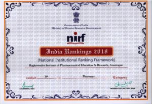 NIRF Certificate- 2018